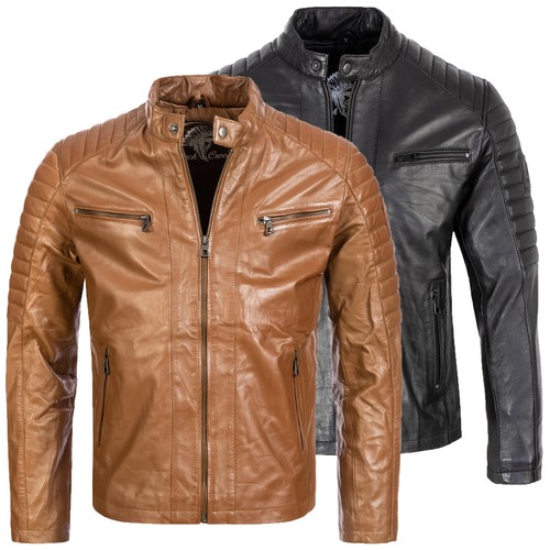 Lederjacke herren neu schwarz - herren,