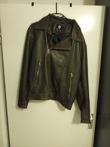 Leather jacket brown - jacket,