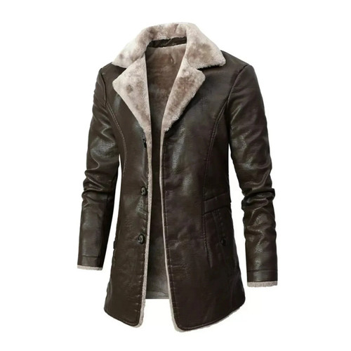 Herren lammfell lederjacke - herren,