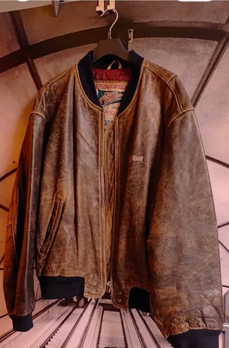 Diesel herren lederjacke braun - lederjacke,