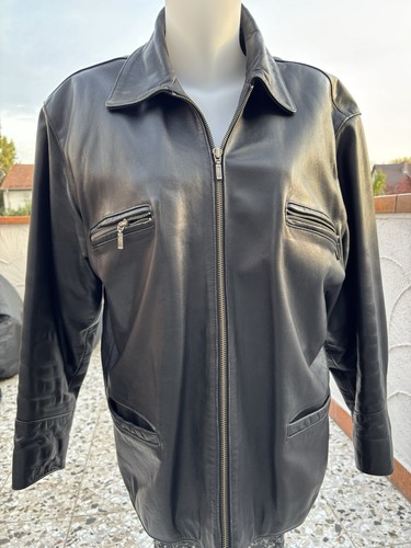 Herren lederjacke schwarz - herren,