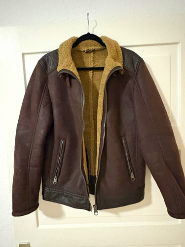Herren lederjacke braun beige - herren,