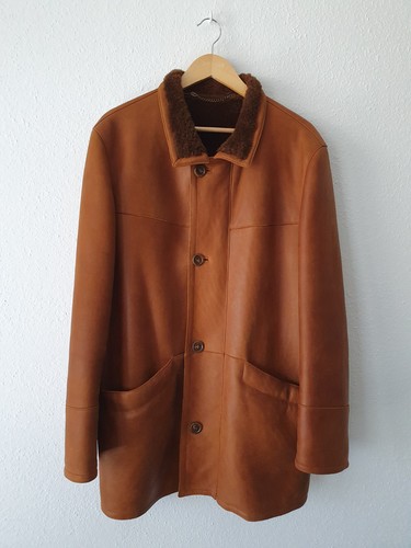 Vintage shearling lederjacke - vintage, shearling-lederjacke