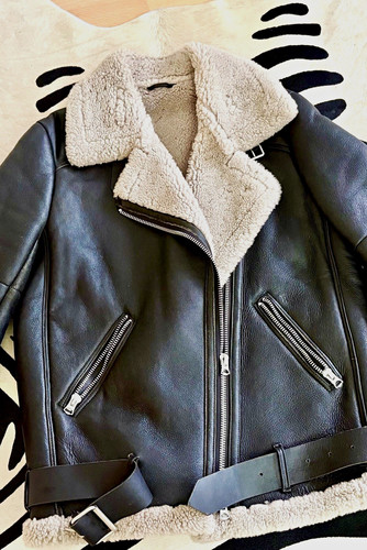Piloten lammfell flieger jacke - lammfell,