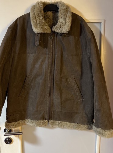 Herren leder piloten jacke - leder,