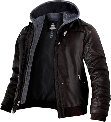 Wantdo herren kunstlederjacke - herren,