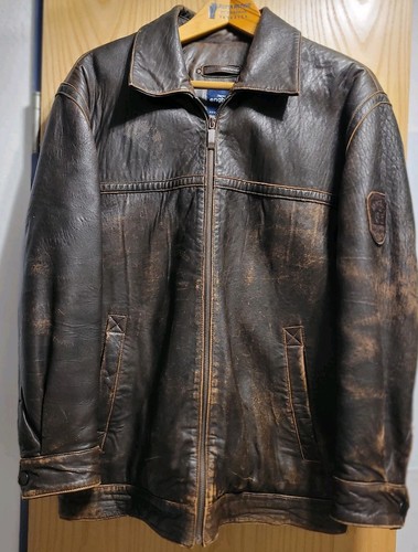 Herren leder jacke braun - herren,
