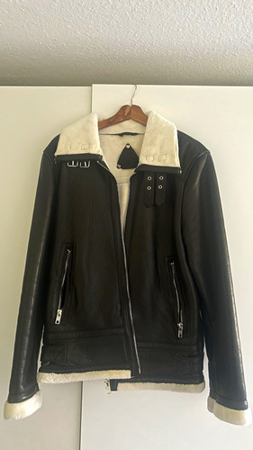 Lederjacke mit fell edgy - mit,