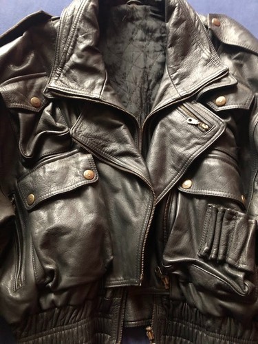 Echt leder biker chopper - ,