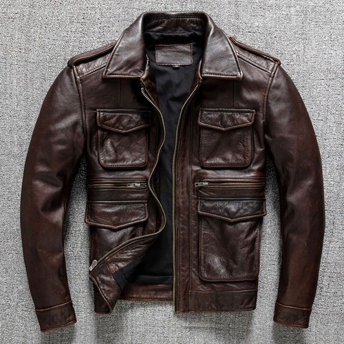 Vintage herren echt - herren, lederjacke