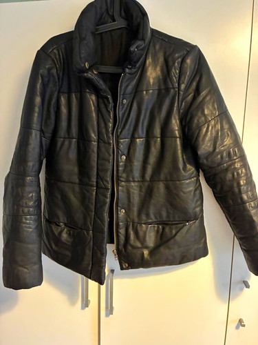 Unisex lederjacke schwarz - unisex,